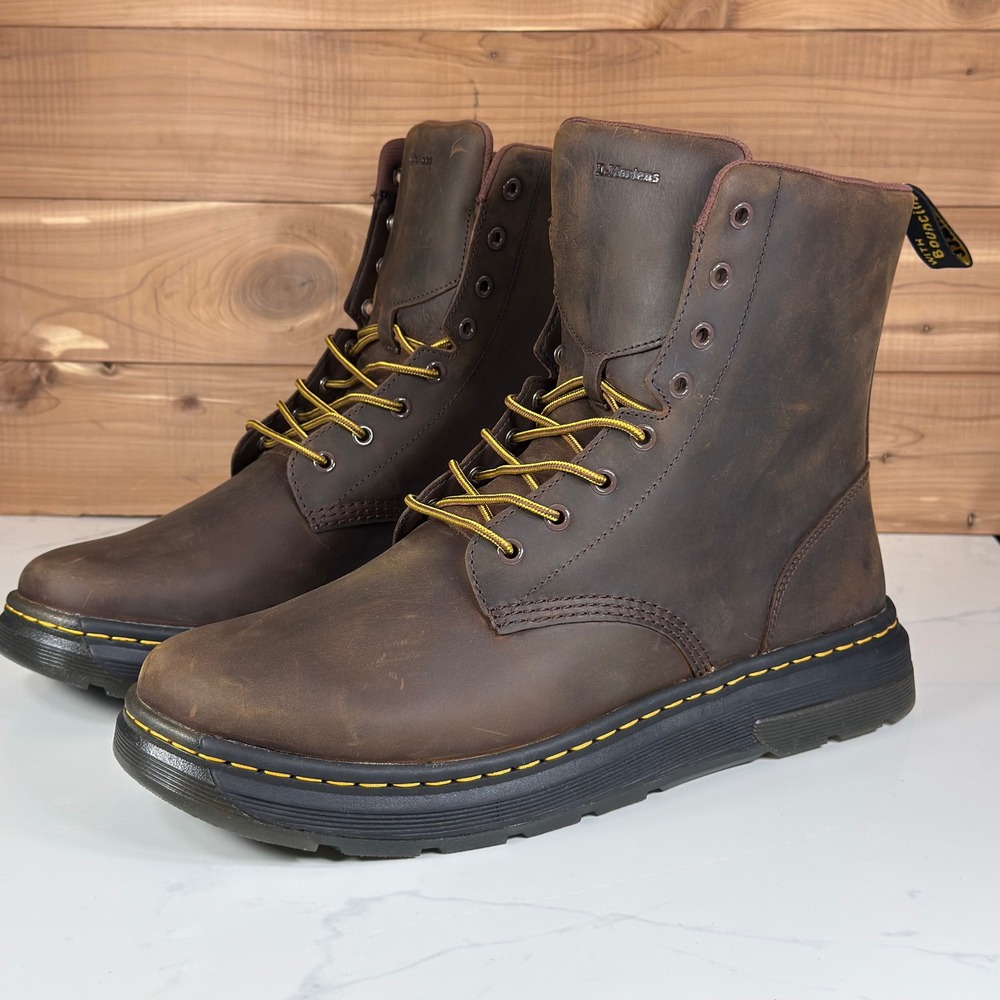 Dr. Martens Crewson Combs Crazy Horse Leather Casual Boots Mens size 14